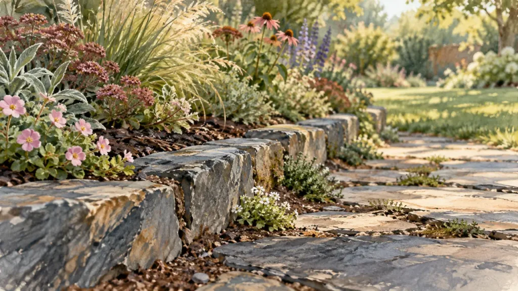 Bordure de fleurs au jardin : délimiter un massif sans alourdir l’espace