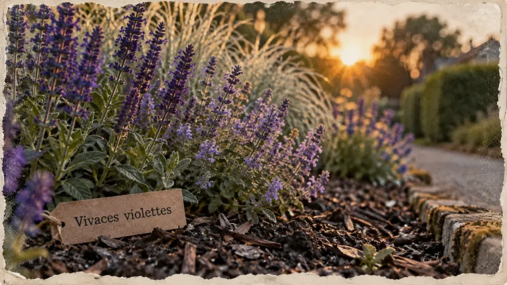 15 fleurs vivaces violettes pour structurer vos massifs et favoriser la biodiversité