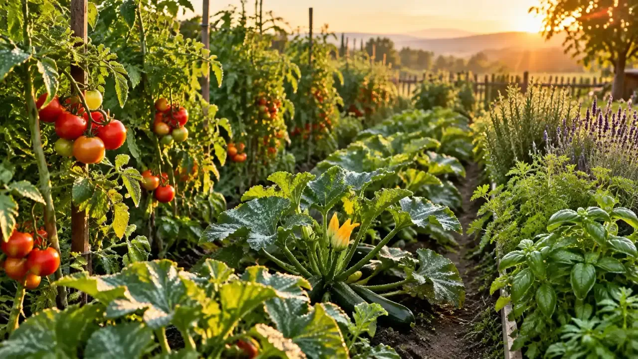 Un jardin végétalisé à la lumière naturelle
