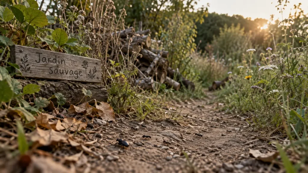 Un jardin sauvage accueille la biodiversité sans devenir un jardin négligé