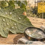 Aleurode traitement : diagnostic et piège jaune sur feuille de tomate