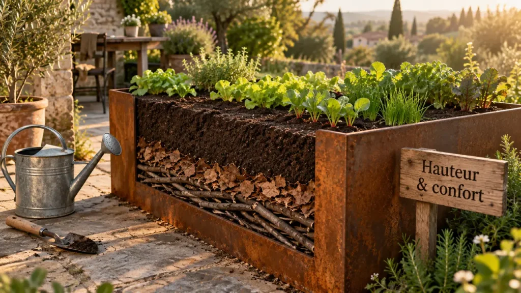 Bacs à potager : récolter à hauteur de main, sans se casser le dos