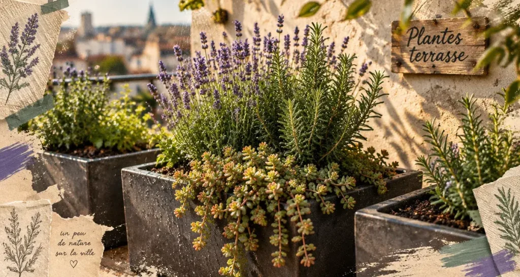 Plantes extérieur terrasse : 4 expositions pour végétaliser sans multiplier les pots fragiles