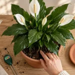 Spathiphyllum, plantes vertes à fleurs blanches