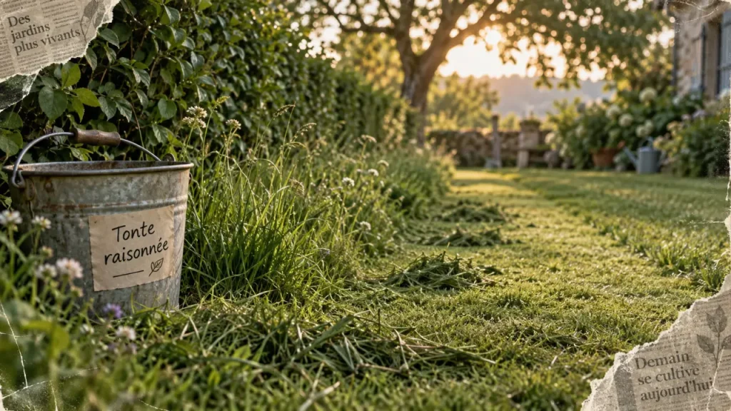 La tonte raisonnée dessine un jardin plus vivant avec moins de passages